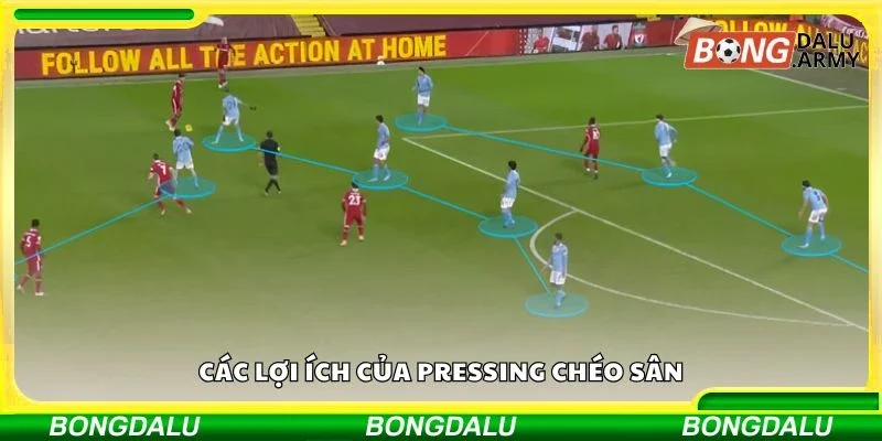 Các lợi ích của pressing chéo sân