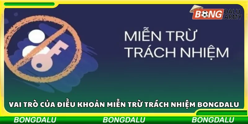Vai trò của điều khoản miễn trừ trách nhiệm Bongdalu