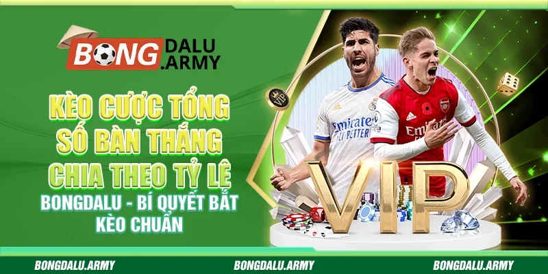 Kèo cược tổng số bàn thắng chia theo tỷ lệ Bongdalu - Bí quyết bắt kèo chuẩn