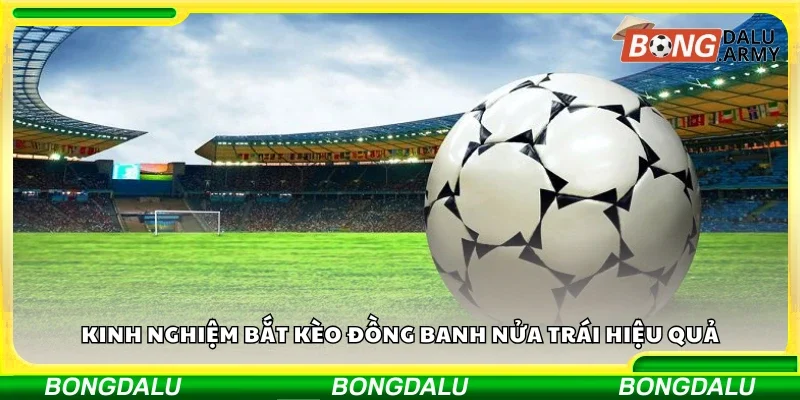 Kinh nghiệm bắt kèo đồng banh nửa trái hiệu quả