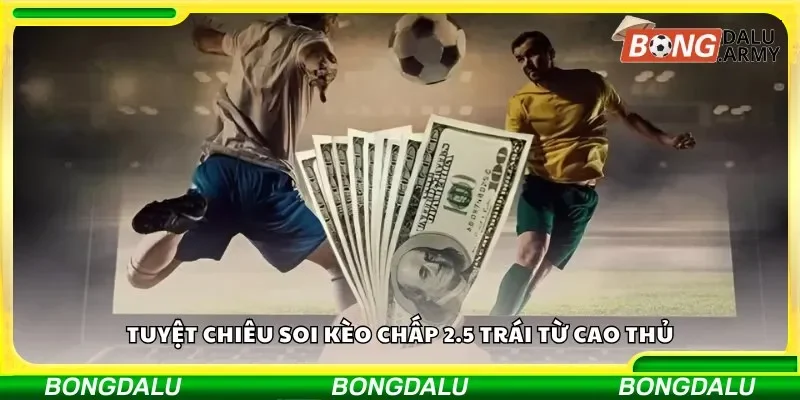 Tuyệt chiêu soi kèo chấp 2.5 trái từ cao thủ